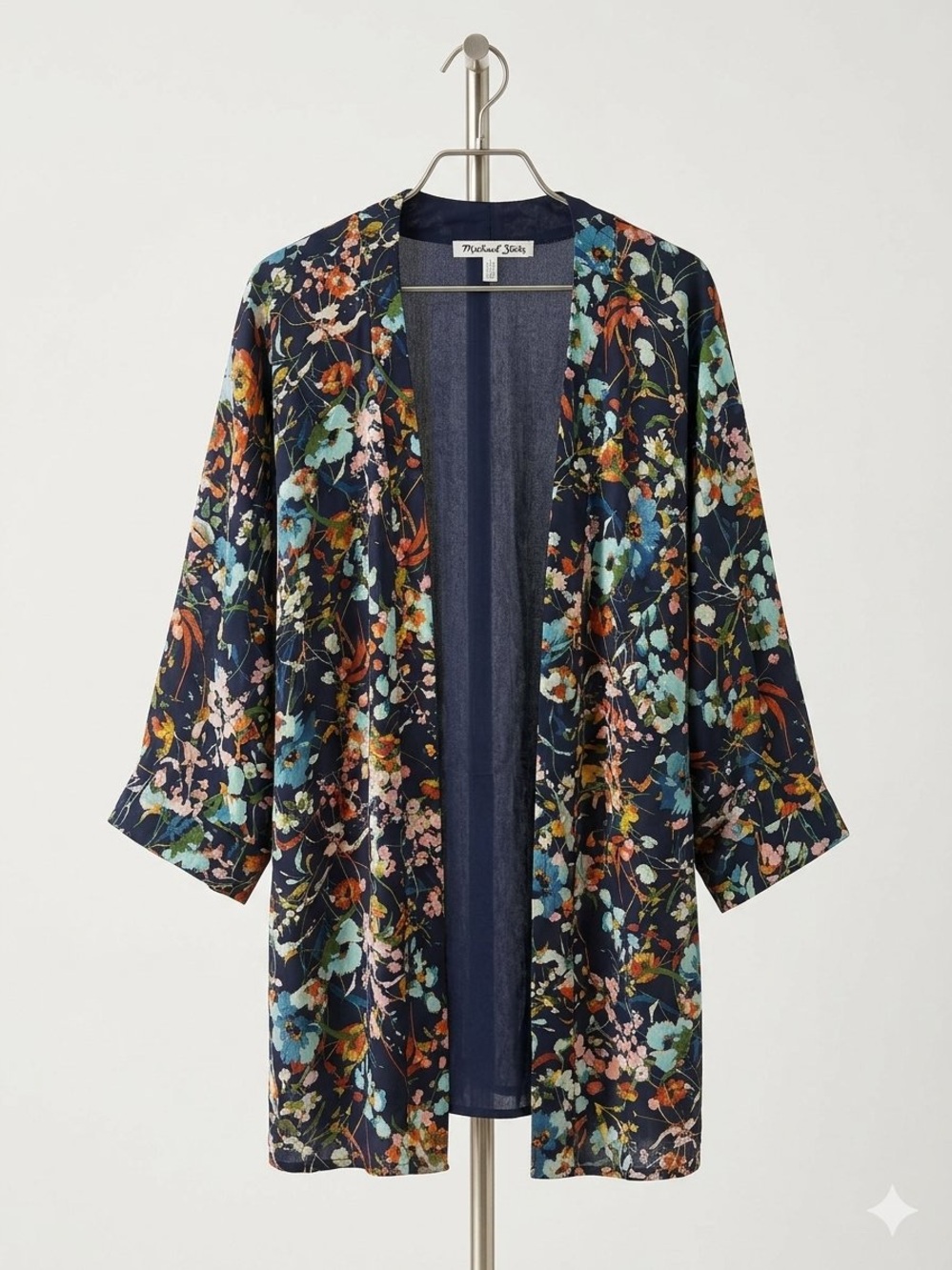 Michael Stars "Jules" Floral Cardigan Kimono / OSFM / 35” length